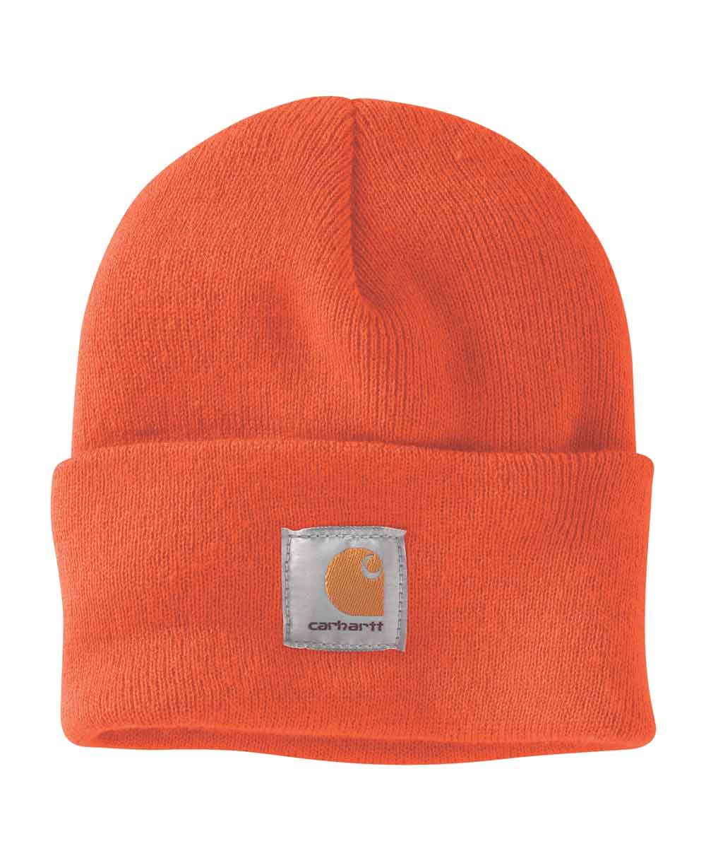 orange carhartt beanie