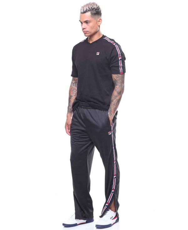 Men's Fleece Pants Ush Tape Black