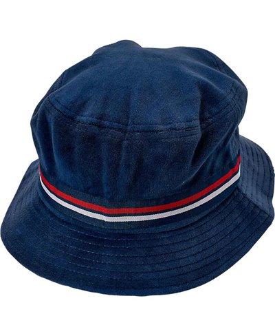 Herren Cap Velour Bucket Navy