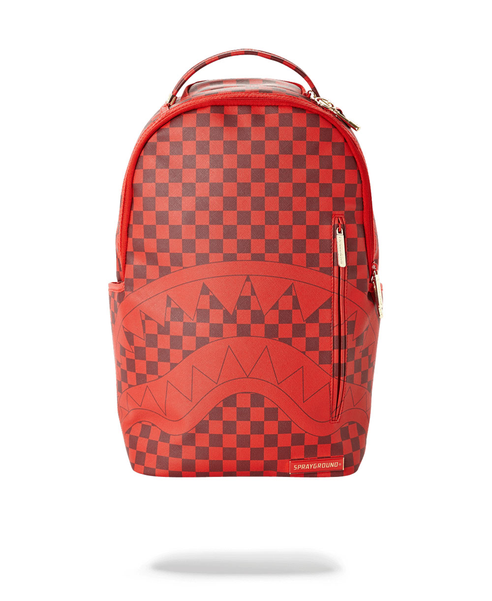 red bape bookbag