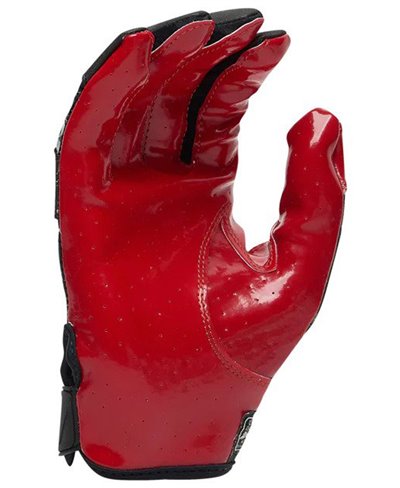 Cutters Men's Rev 5.0 Football Receivers Gloves L Red