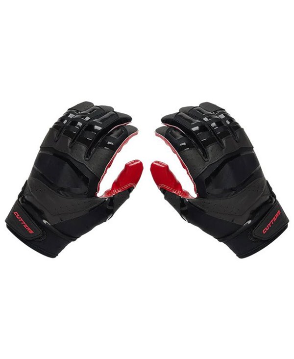 Rev Pro 3.0 Solid Flip Combo Pack Men's Football Gloves Red/Black pack of 2