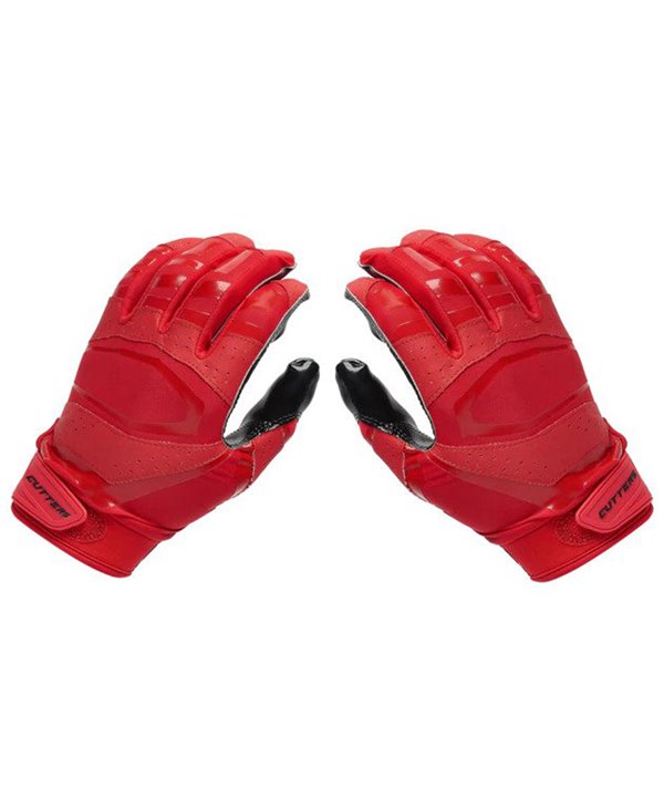 Rev Pro 3.0 Solid Flip Combo Pack Men's Football Gloves Red/Black pack of 2