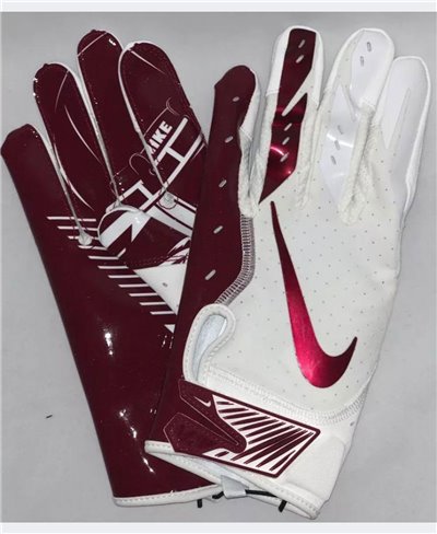 maroon nike football gloves