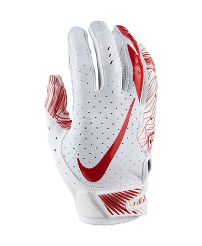 red nike football gloves