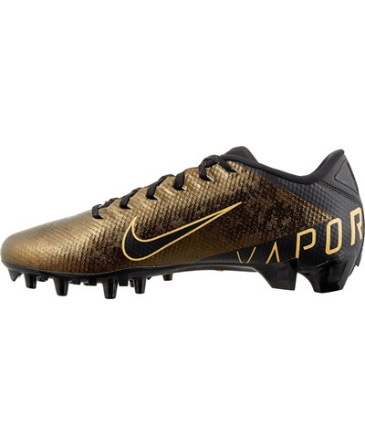 nike black and gold football cleats