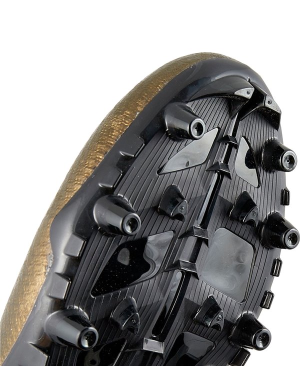 black gold football cleats