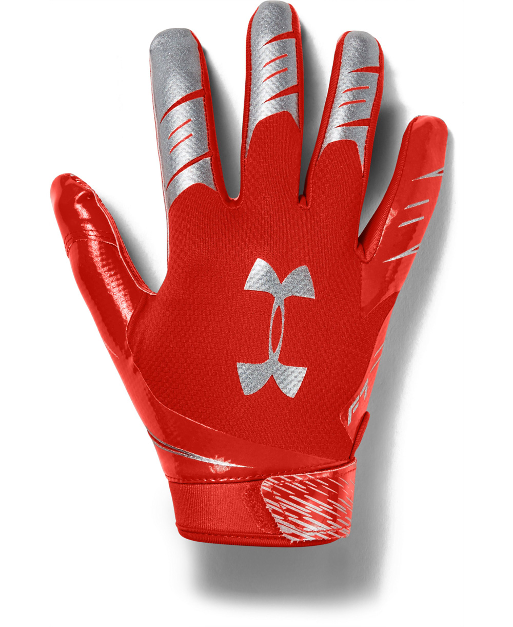 Under Armour UA F7 Guantes Fútbol Americano para Dark Orange