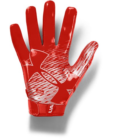 UA F7 Guantes Fútbol Americano para Hombre Dark Orange