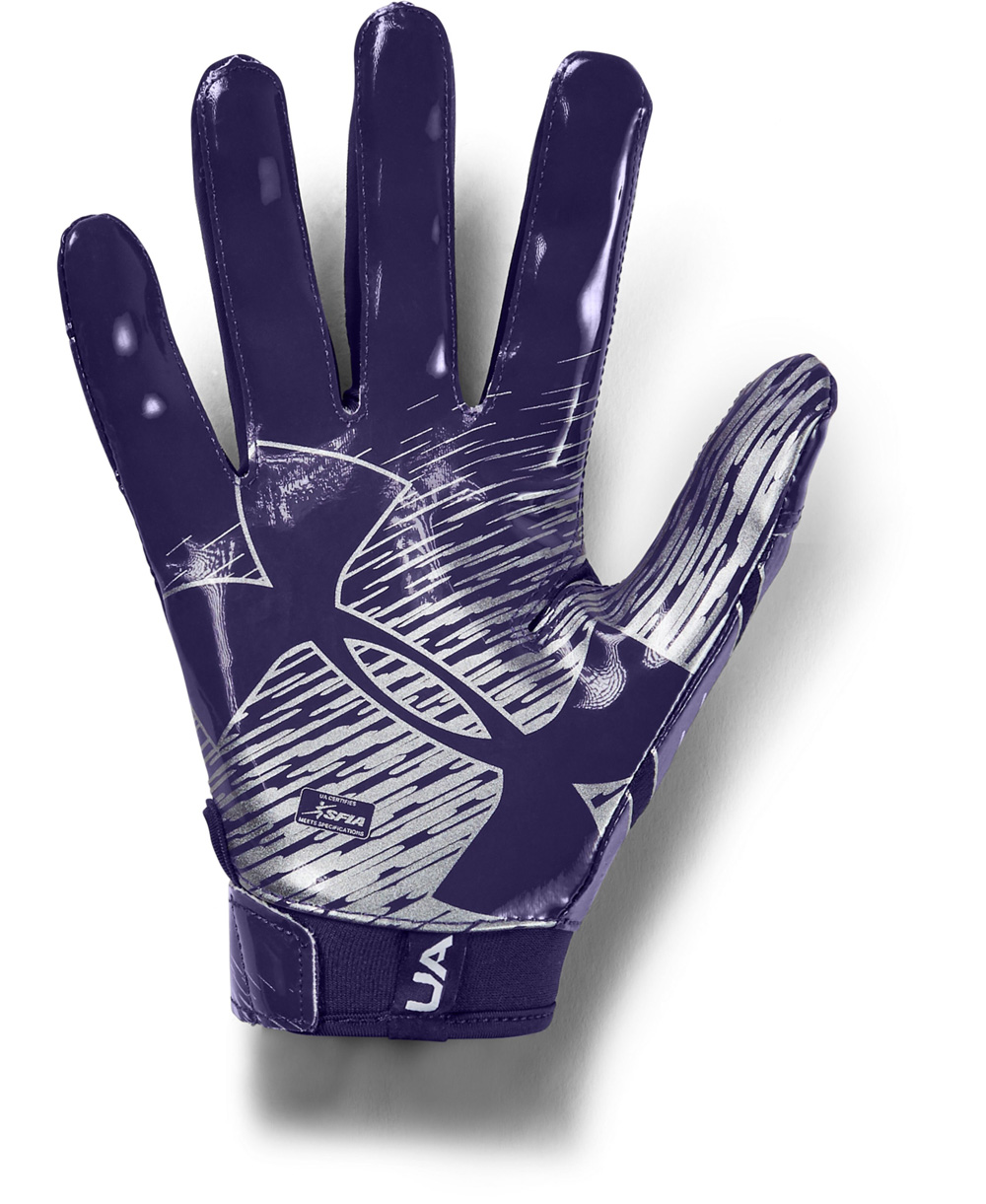 Under Armour UA F7 Men's Football Gloves Purple
