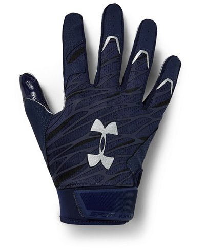 UA Spotlight Guantes Fútbol Americano para Hombre Midnight Navy