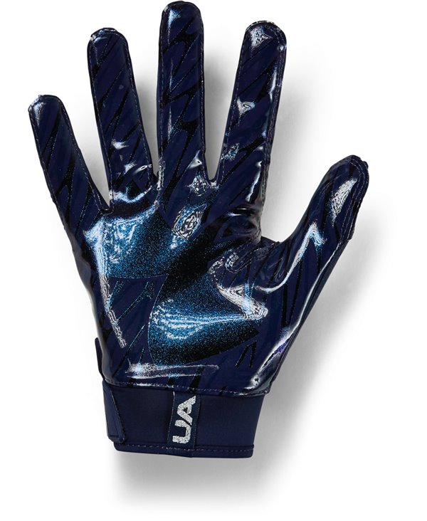 UA Spotlight Men's Football Gloves Midnight Navy