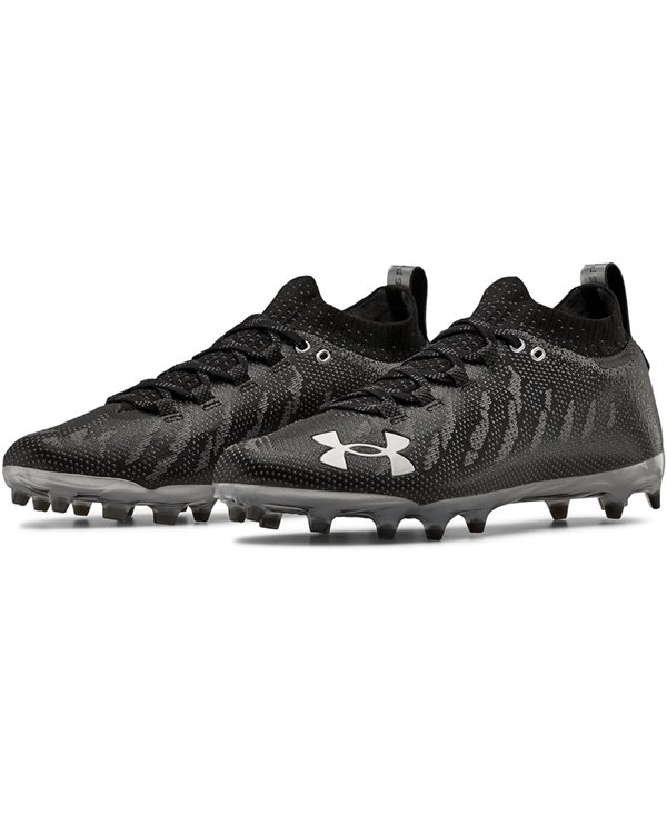 men's ua spotlight suede mc football cleats black