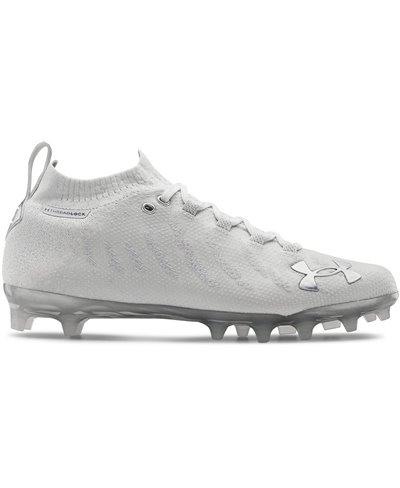 silver football cleats