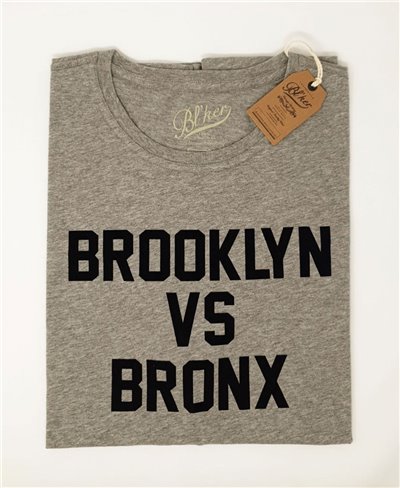 Brkln Vs Bronx T-Shirt à Manches Courtes Homme Heather Grey