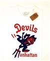 Men's Short Sleeve T-Shirt Devils Manhattan White