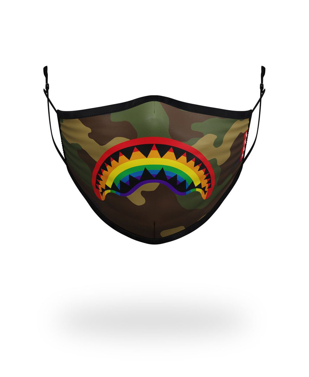 Rainbow Shark Mascarilla de Tela Lavable