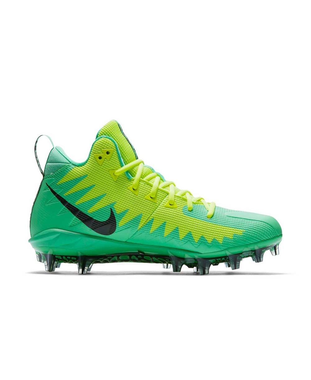 Nike Men's Alpha Menace Pro Mid American Football Cleats Electro Green