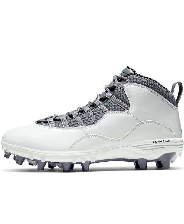 white jordan football cleats
