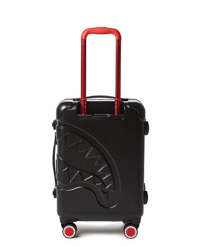 Sharkitecture Carry-On Suitcase 4 Wheels Black TSA Lock 
