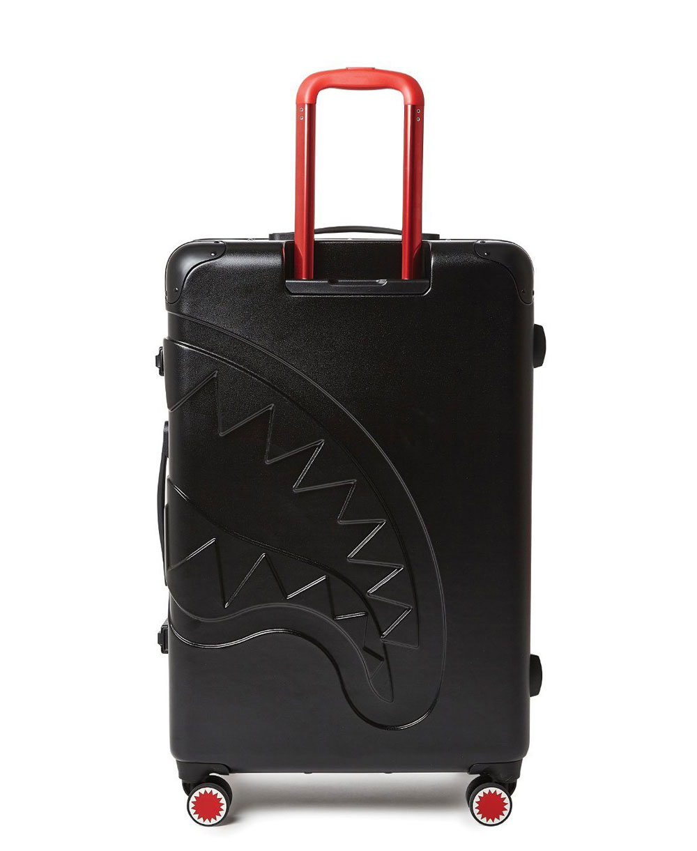 Sprayground Sharkitecture FullSize Suitcase 4 Wheels Black TSA Lock