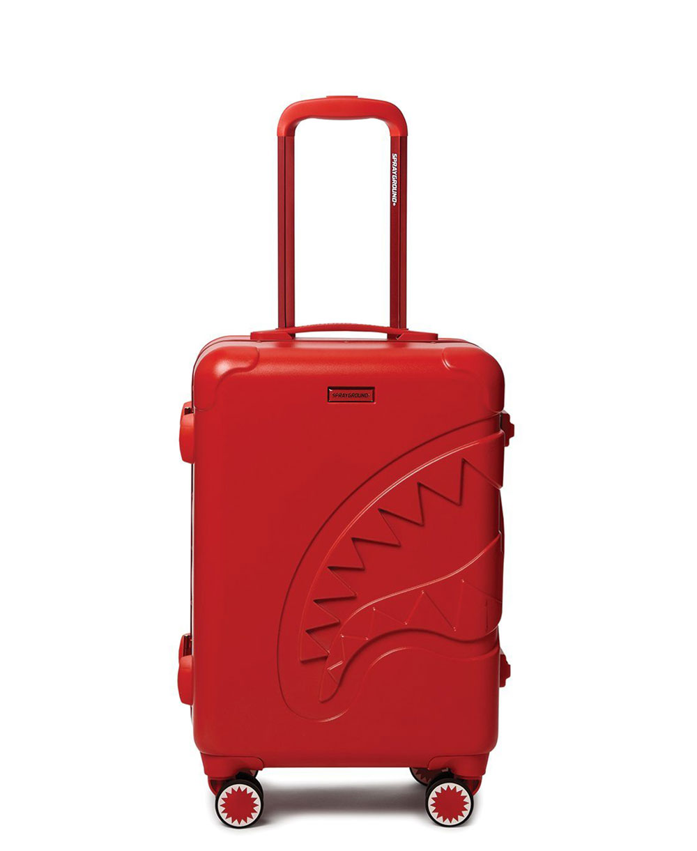 Valise Sharkitecture Carry-On avec 4 Roues Red Serrure TSA