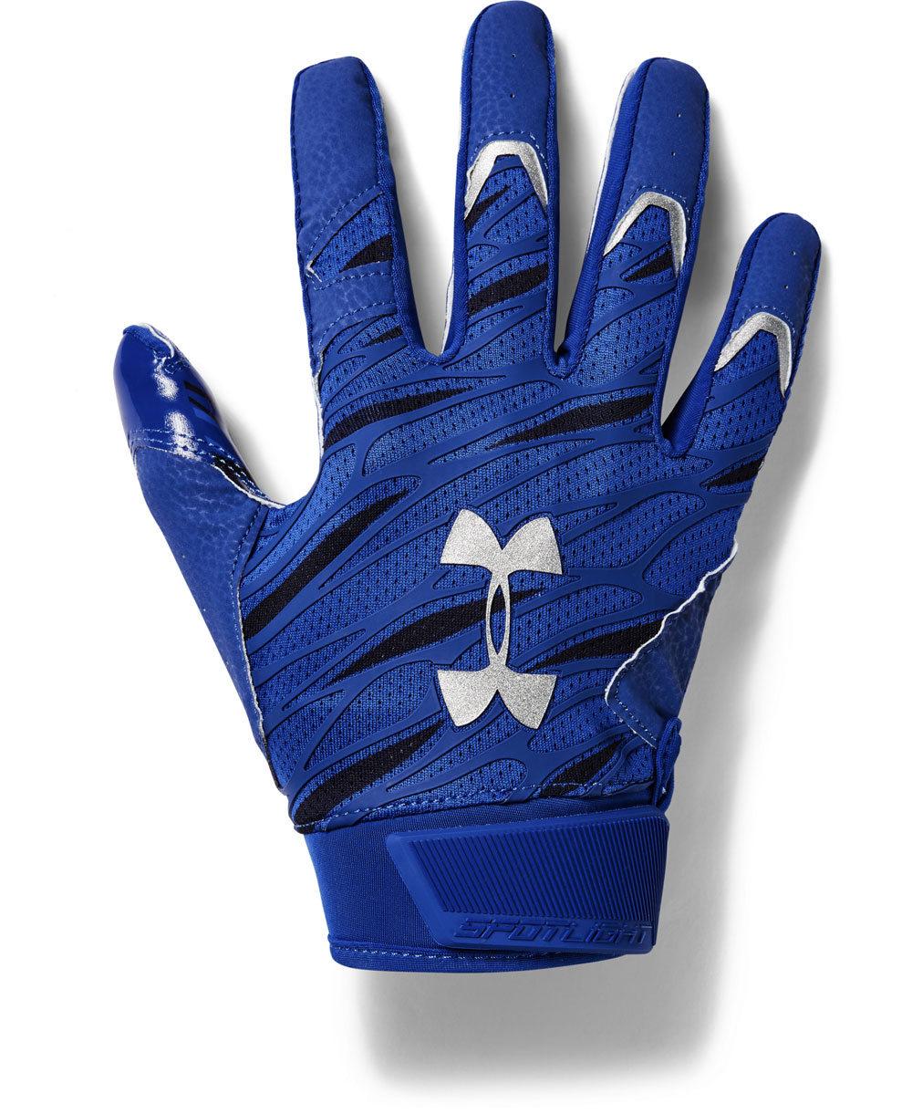 UA Spotlight Men's Football Gloves Royal