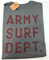 Men's Short Sleeve T-Shirt Army Surf Dept Faded Black