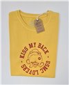Kiss My Back T-Shirt à Manches Courtes Homme Yellow