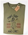 Make Surf T-Shirt Manica Corta Uomo Military Green