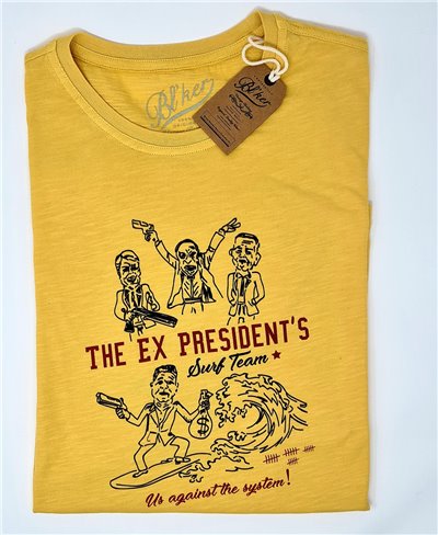 Herren Kurzarm T-Shirt Ex President Yellow