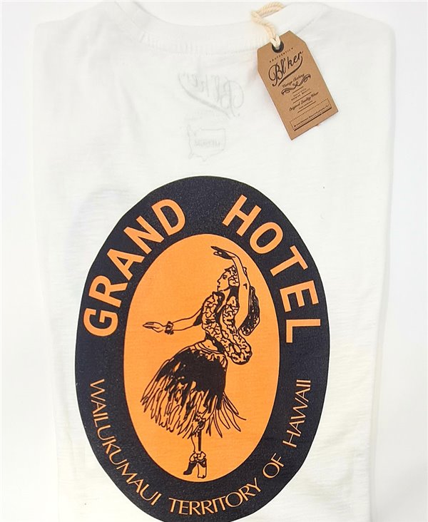 Grand Hotel Hawaii T-Shirt à Manches Courtes Homme White