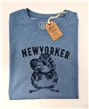 New Yorker Chesnut Camiseta Manga Corta para Hombre Petroleum