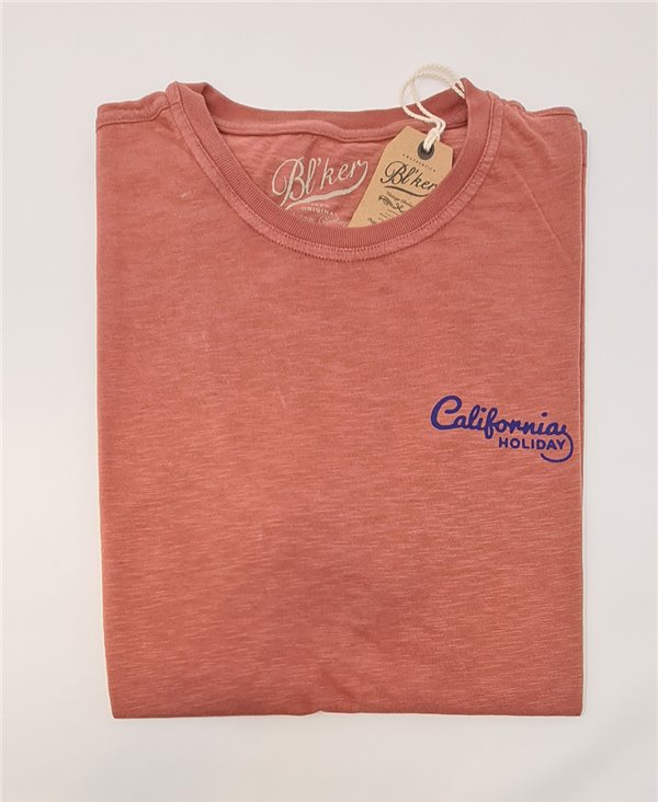 Motel California T-Shirt à Manches Courtes Homme Red
