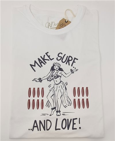 Make Surf T-Shirt Manica Corta Uomo White