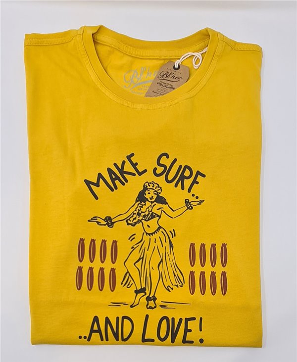 Make Surf T-Shirt à Manches Courtes Homme Yellow