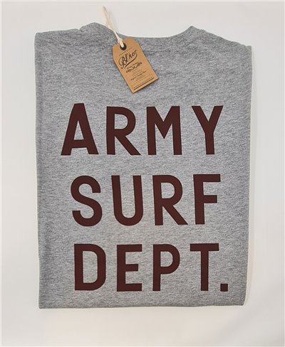Men's Short Sleeve T-Shirt Army Surf Dept Heather Grey