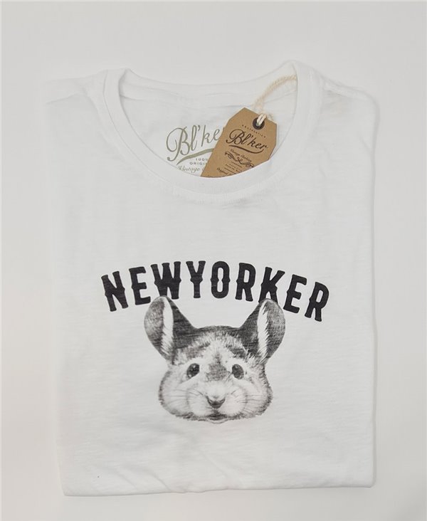 New Yorker Smurf T-Shirt Manica Corta Uomo White