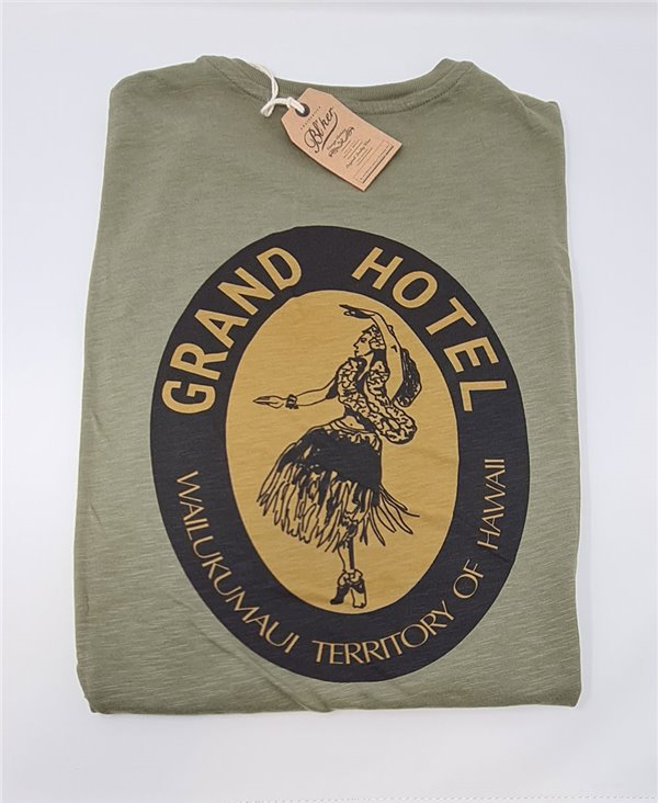 Grand Hotel Hawaii T-Shirt à Manches Courtes Homme Military Green