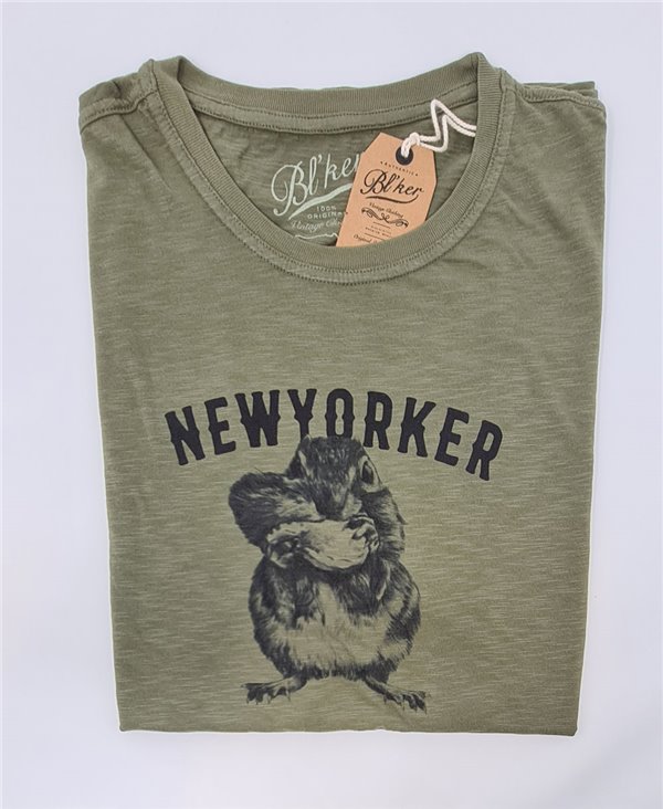 New Yorker Chesnut T-Shirt à Manches Courtes Homme Military Green
