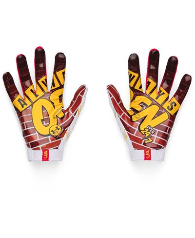 UA F7 Graphic Guanti Football Americano Uomo White/Black