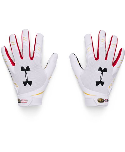 UA F7 Graphic Guanti Football Americano Uomo White/Black