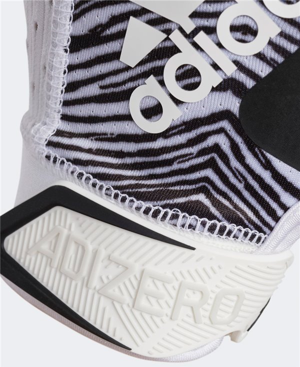 Adizero 9.0 Zubaz Herren American Football Handschuhe White/Black