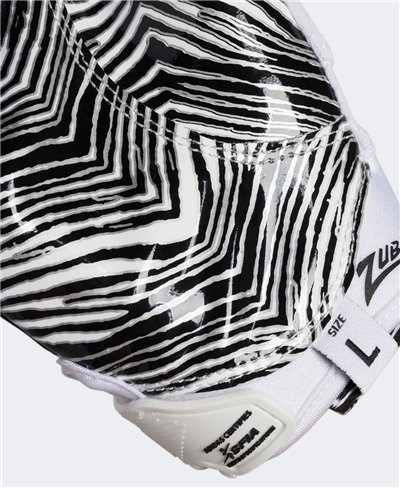 Adizero 9.0 Zubaz Guantes Fútbol Americano para Hombre White/Black