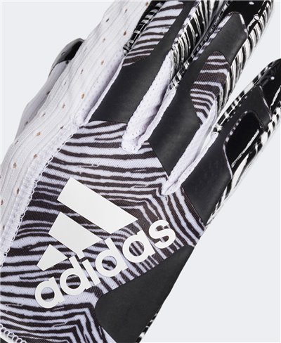 Adizero 9.0 Zubaz Guantes Fútbol Americano para Hombre White/Black