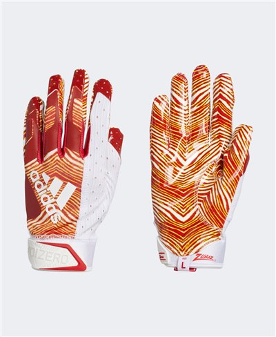 Adizero 9.0 Zubaz Men's Football Gloves White/Melange