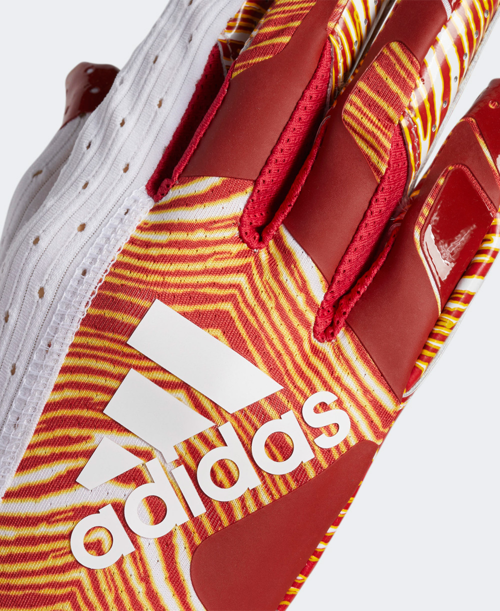 Adidas Adizero 9.0 Zubaz Men's Football Gloves White/Melange