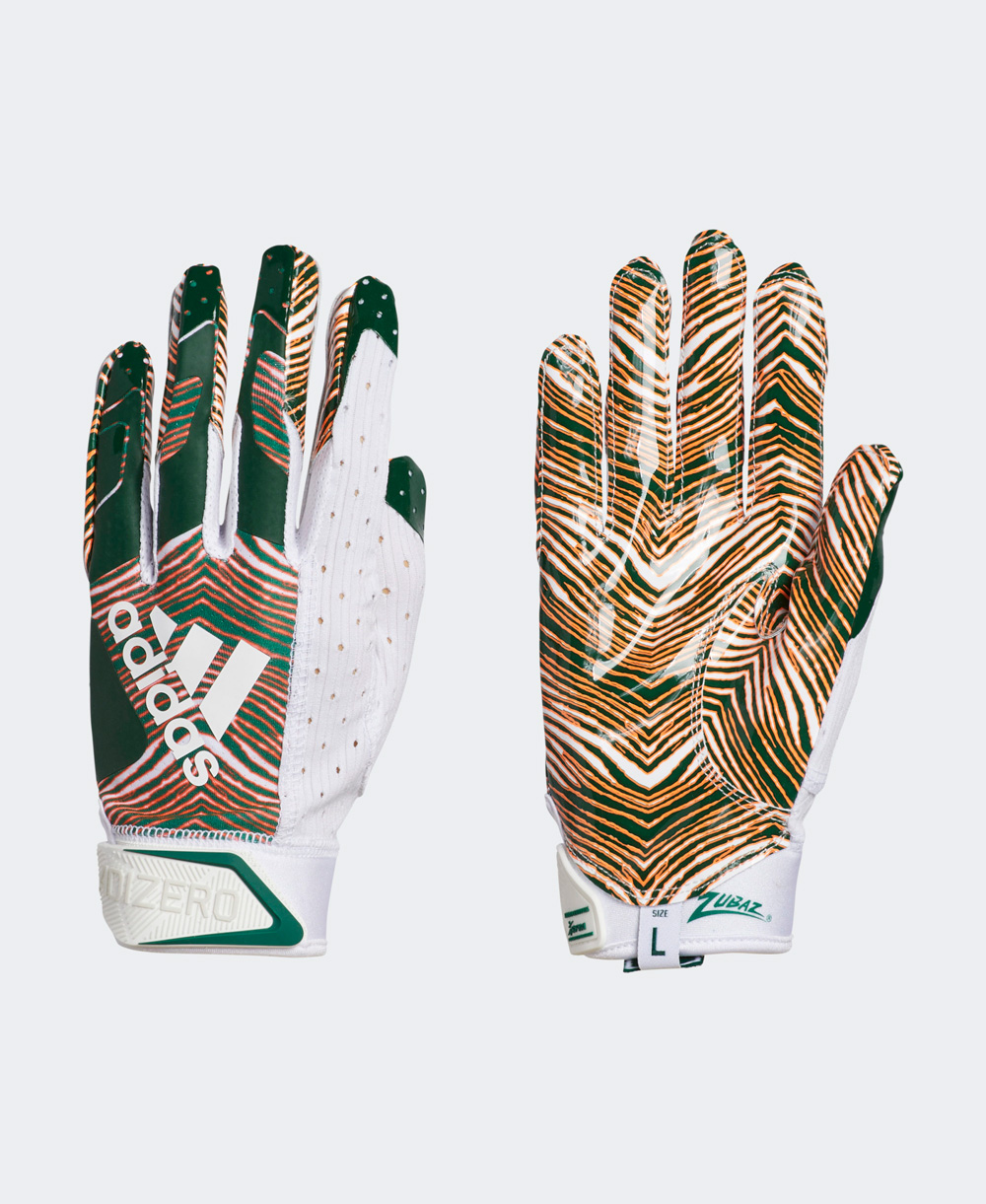 Adidas Adizero 9.0 Zubaz Guantes Fútbol Americano para Hombre White