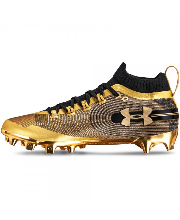 gold under armour spotlight cleats