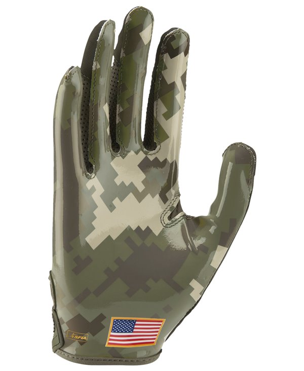 Vapor Jet 6 Salute to Service Men's Football Gloves Trooper/Brown